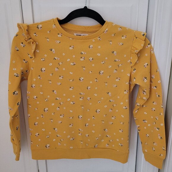 Girls Floral Sweatshirt Kids 7-8 Y - Picture 1 of 4